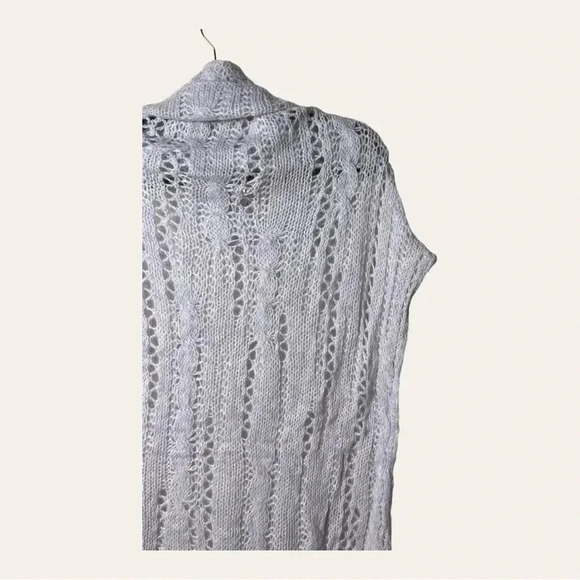 0438. Free PEOPLE SUGAR CLOUD COMBO SWEATER DRESS KNITTED TURTLE NECK MAXI LEN. - Picture 14 of 16